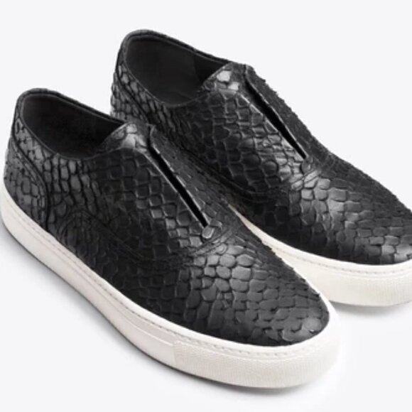 Vince Nelson Embossed Python Slip-On Black 8.5 - Picture 1 of 8